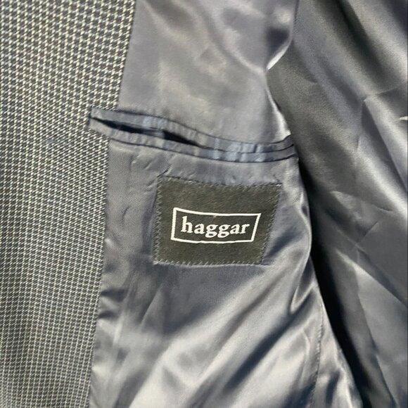 Haggar Blazer Men's 40R‎ Jacket Polyester Wool Adults 3 Buttons - Picture 8 of 9